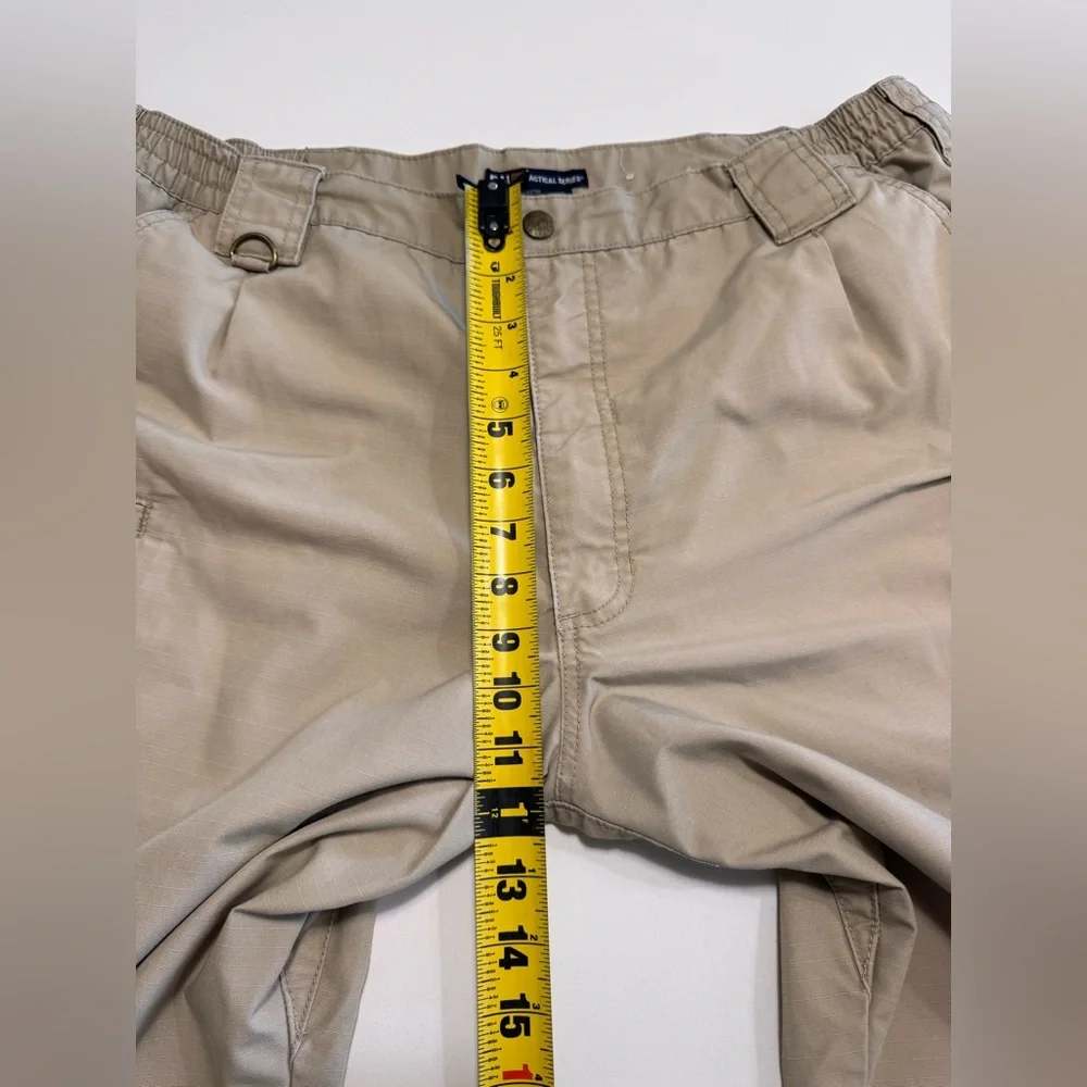 5.11 Tactical Men’s Ripstop Pants Color Tan Size 38x34 Rugged Military Police - Picture 9 of 11